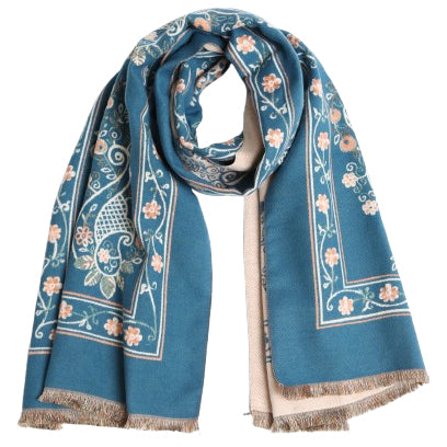 Luxe Paisley Floral Scarf