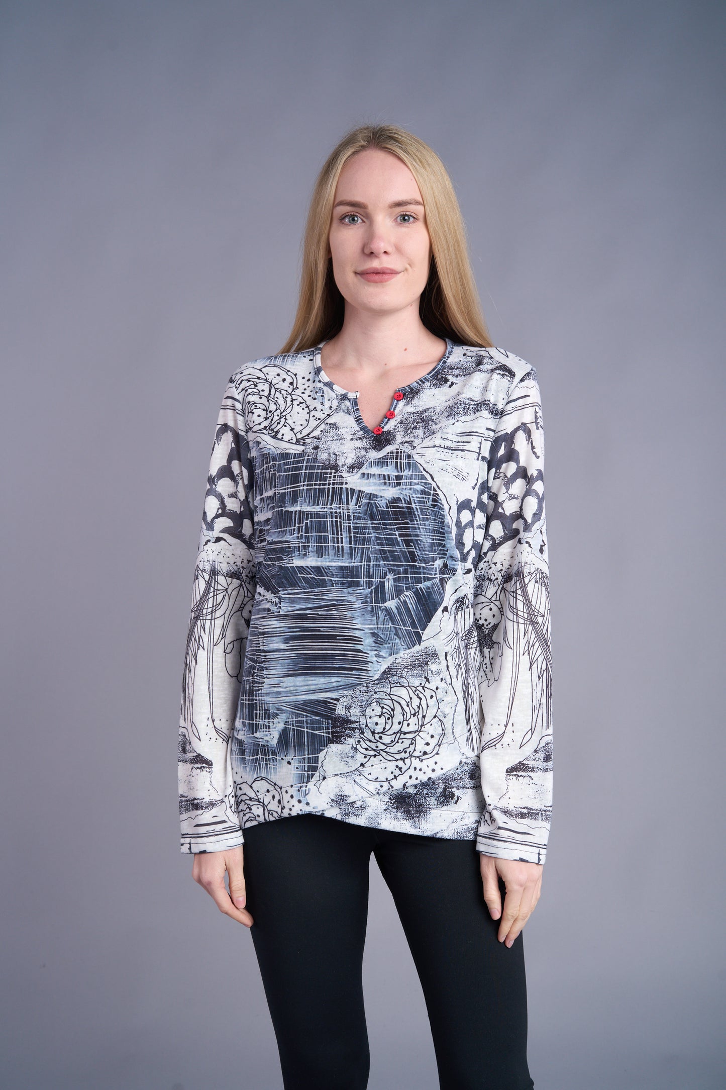 Abstract Art Knit Top