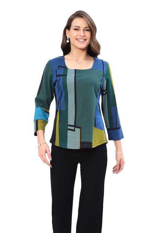 Greta Color Block Top