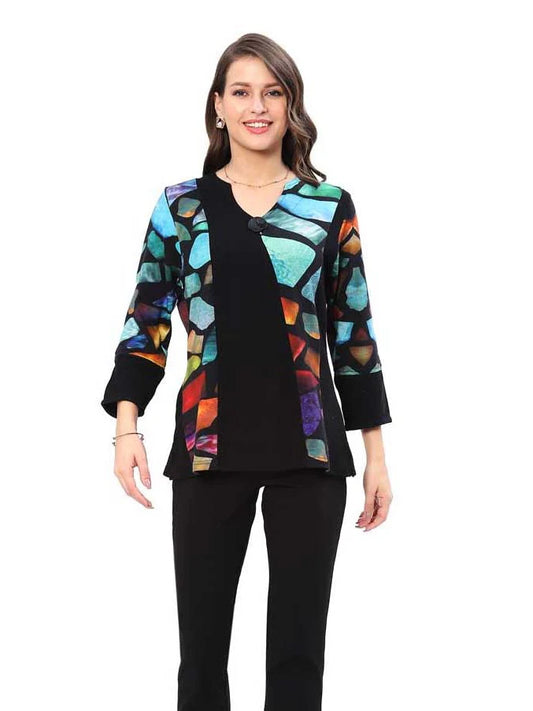 Bebe Gems V-neck Top