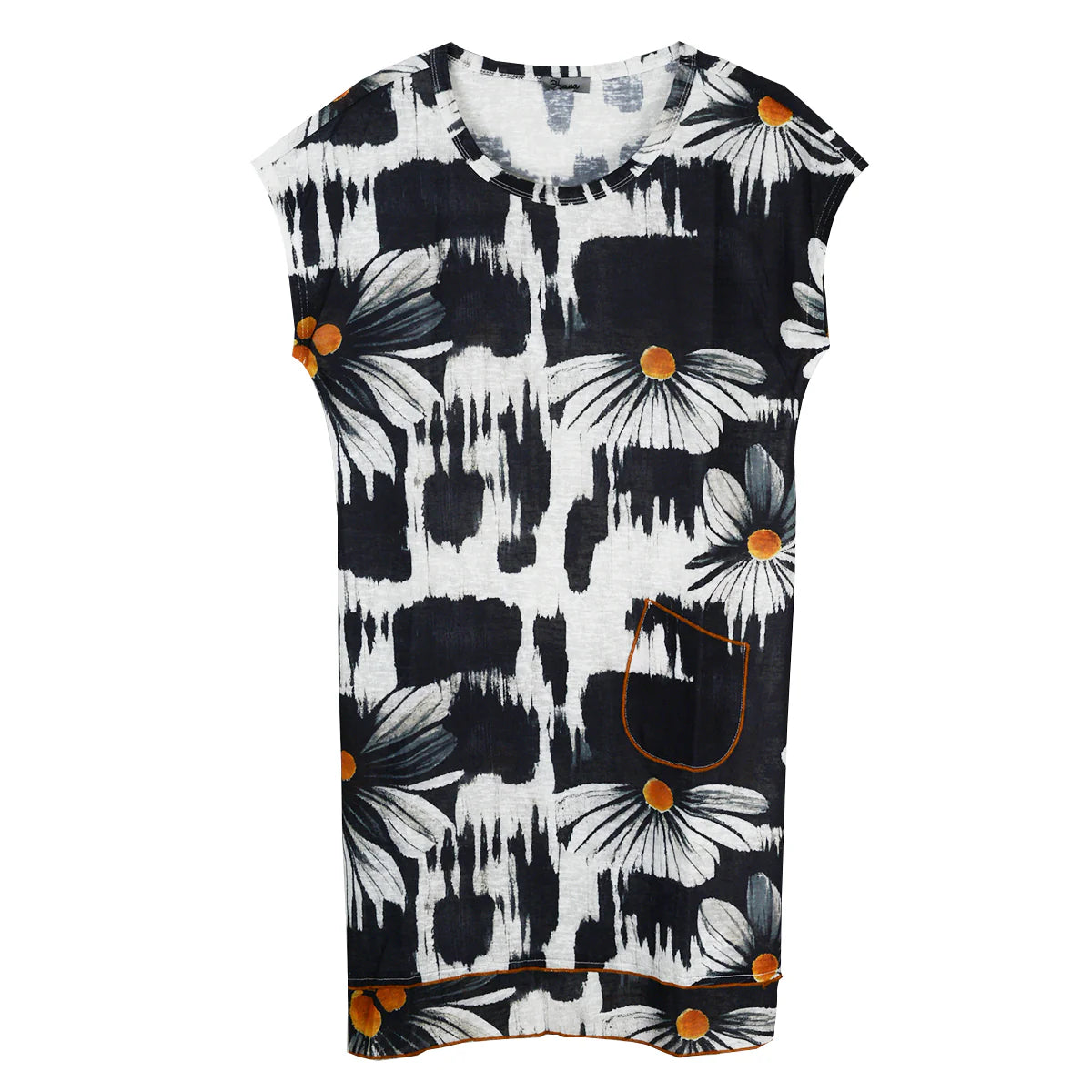 Cap Sleeve Sunflower Dress