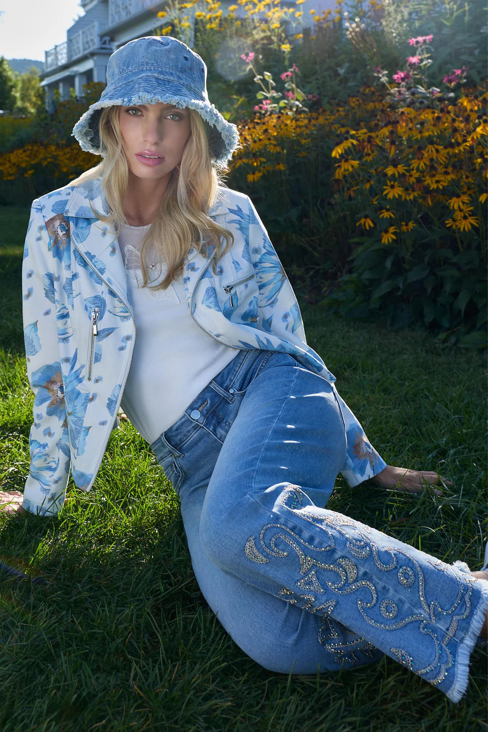 Floral Open Jacket