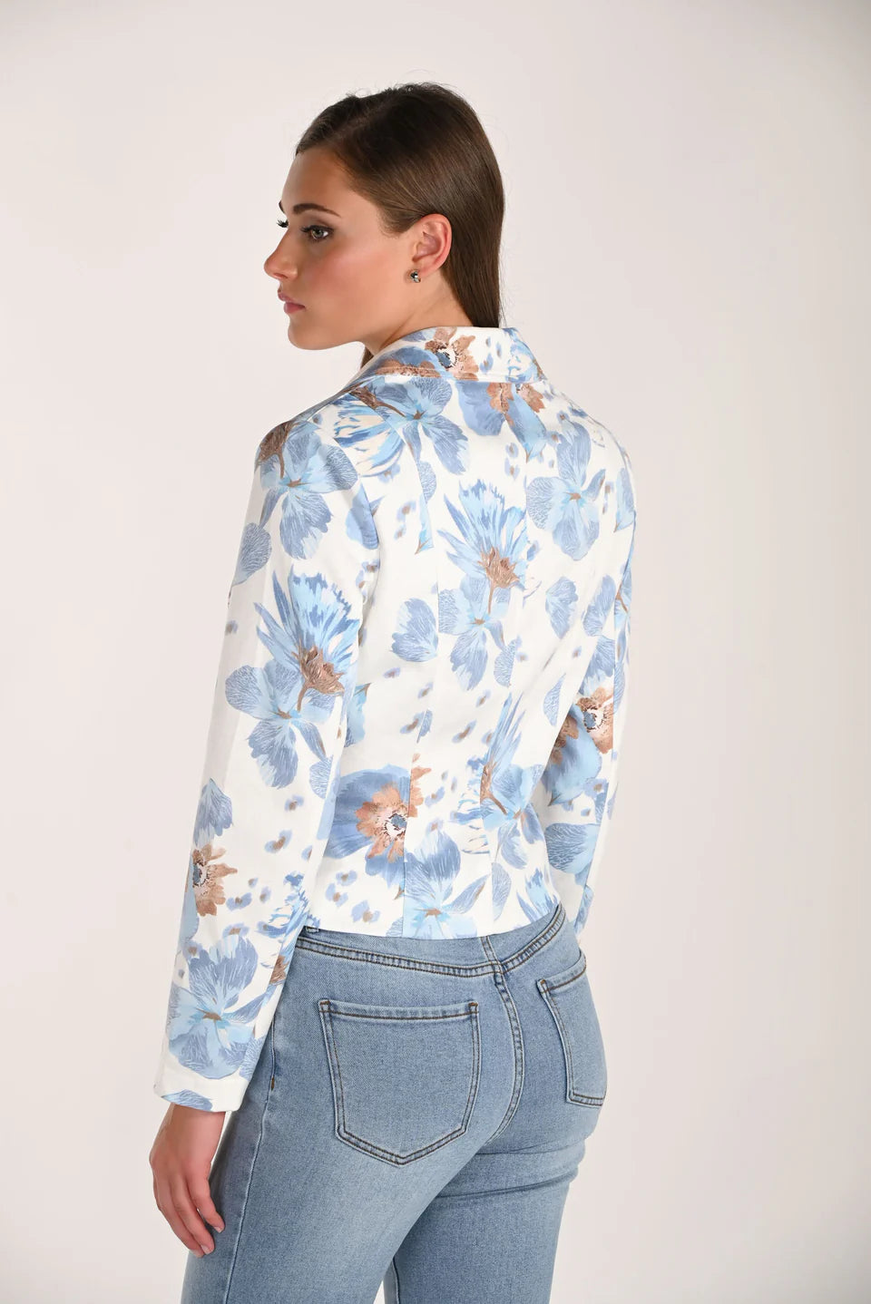 Floral Open Jacket