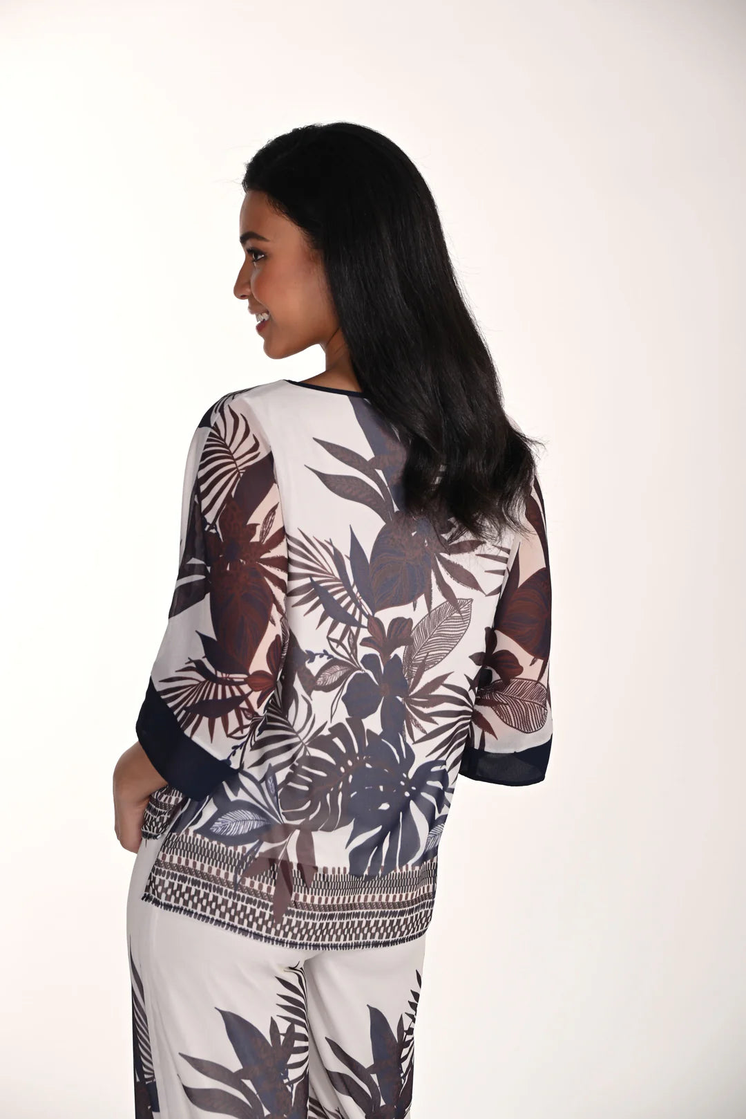 Midnight Porcelain Blouse