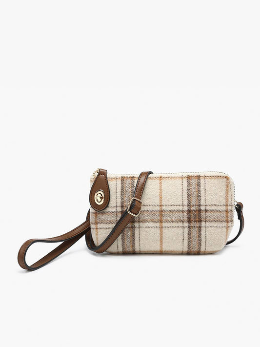 Kendall Plaid Crossbody/Wristlet