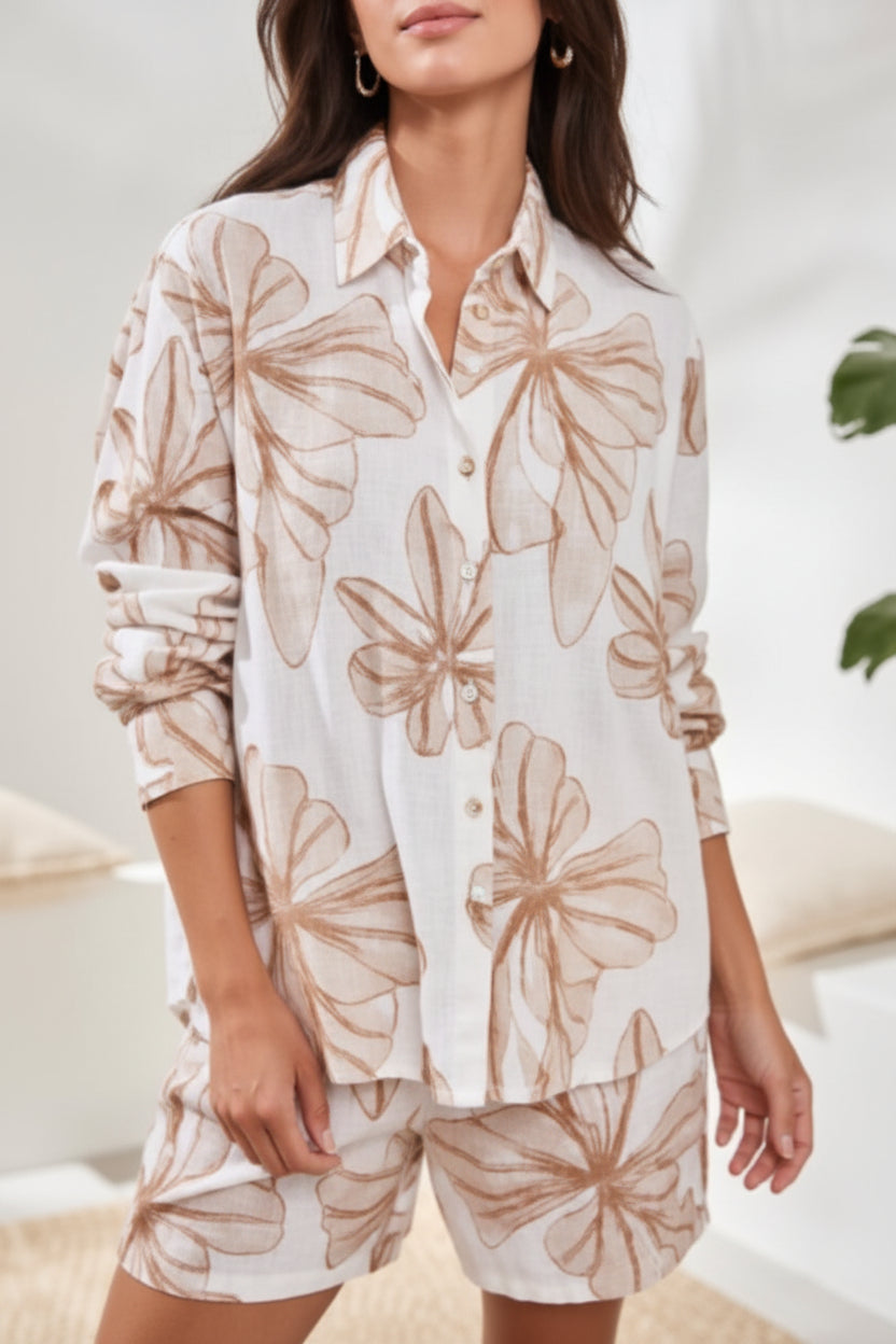 Floral Button Blouse