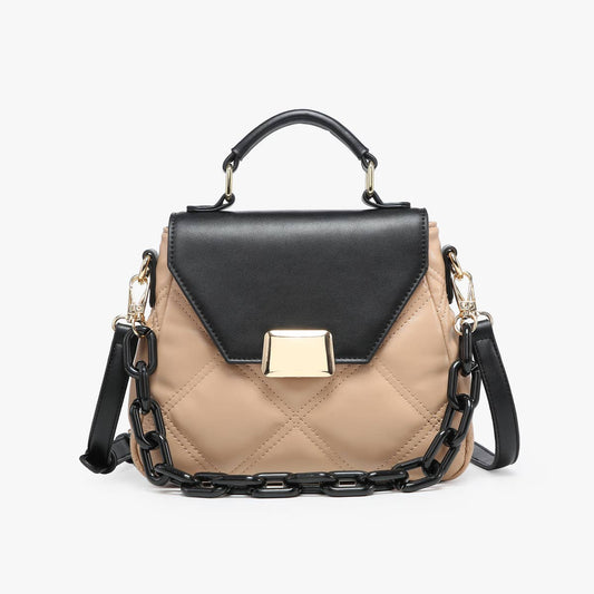 Ollie Quilted Crossbody w/ Chain Strap