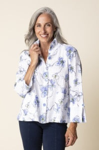 Crinkle Wild Flowers Blouse