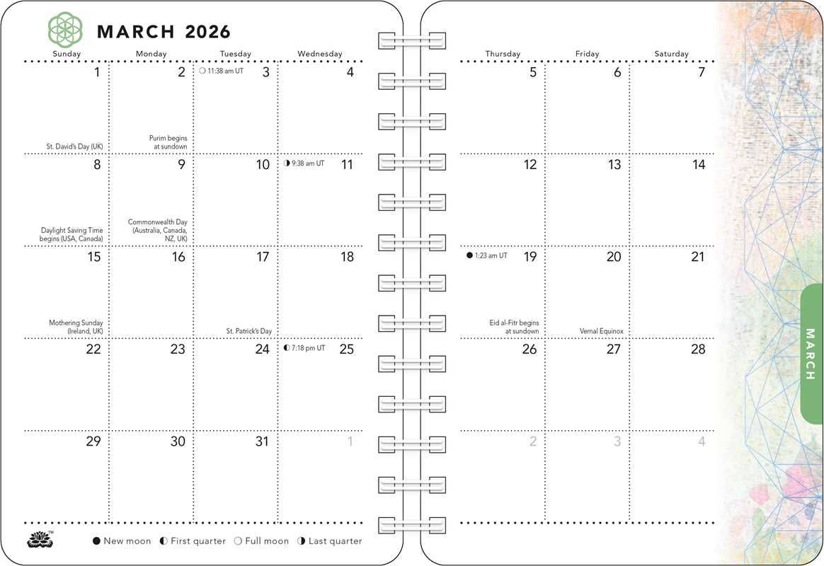 Be Here Now 2026 Weekly Planner Calendar