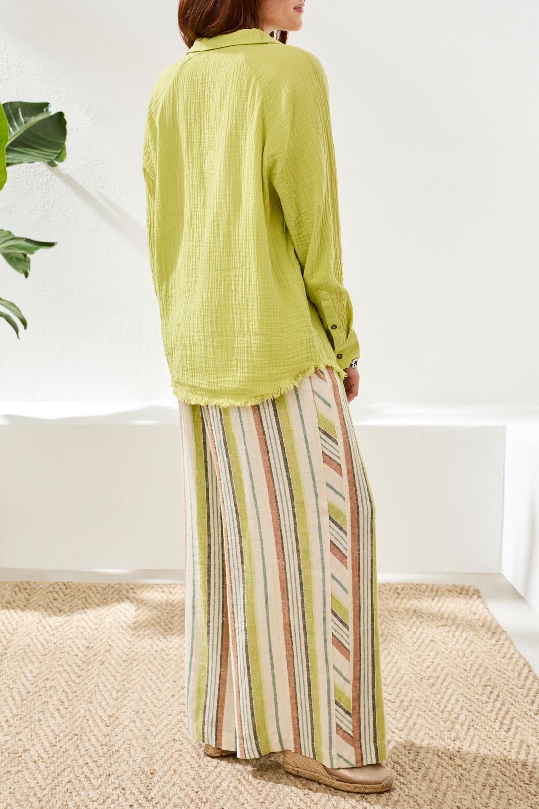 Raglan Raw Edge Blouse