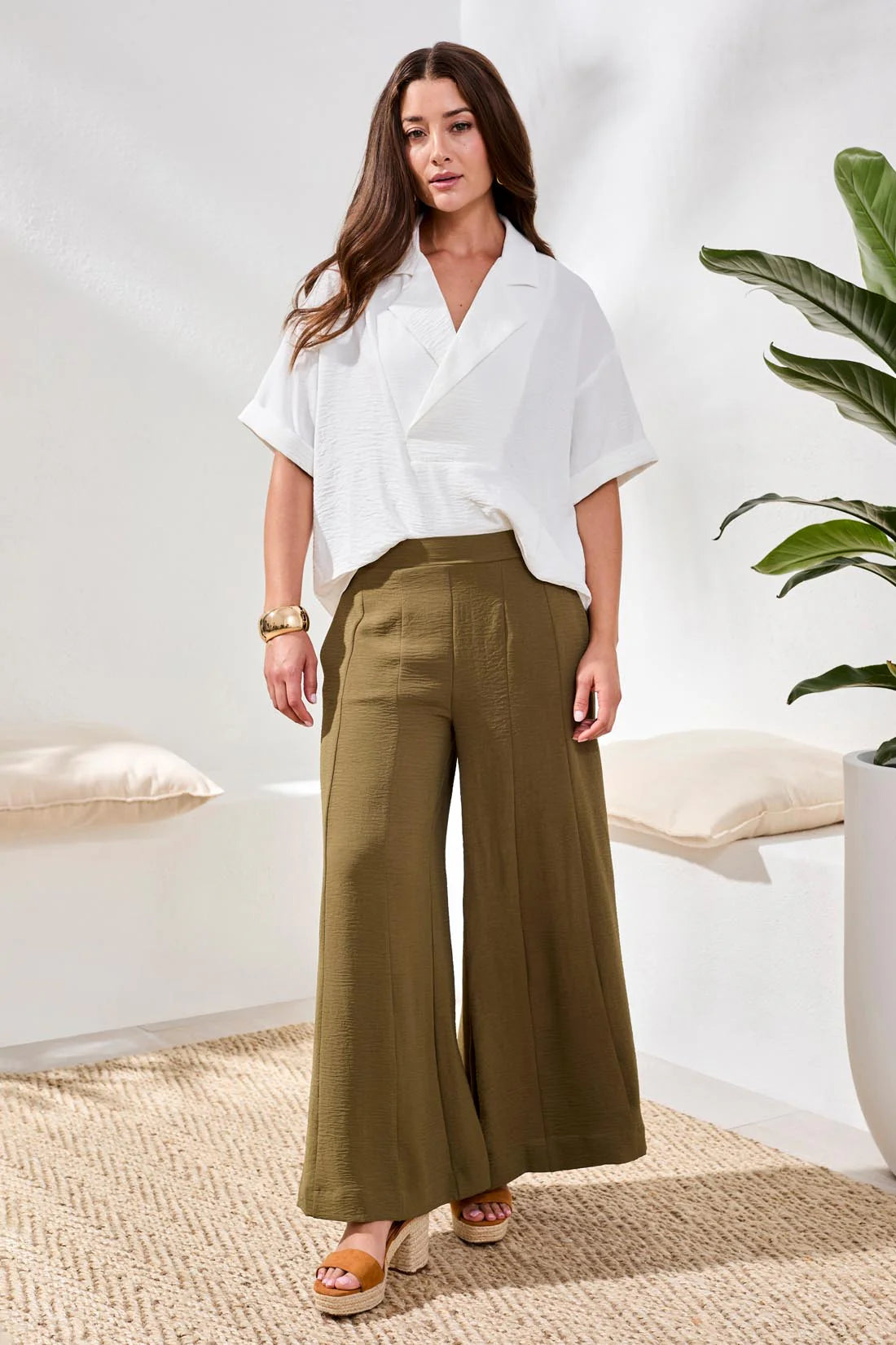 Textured Palazzo Pant