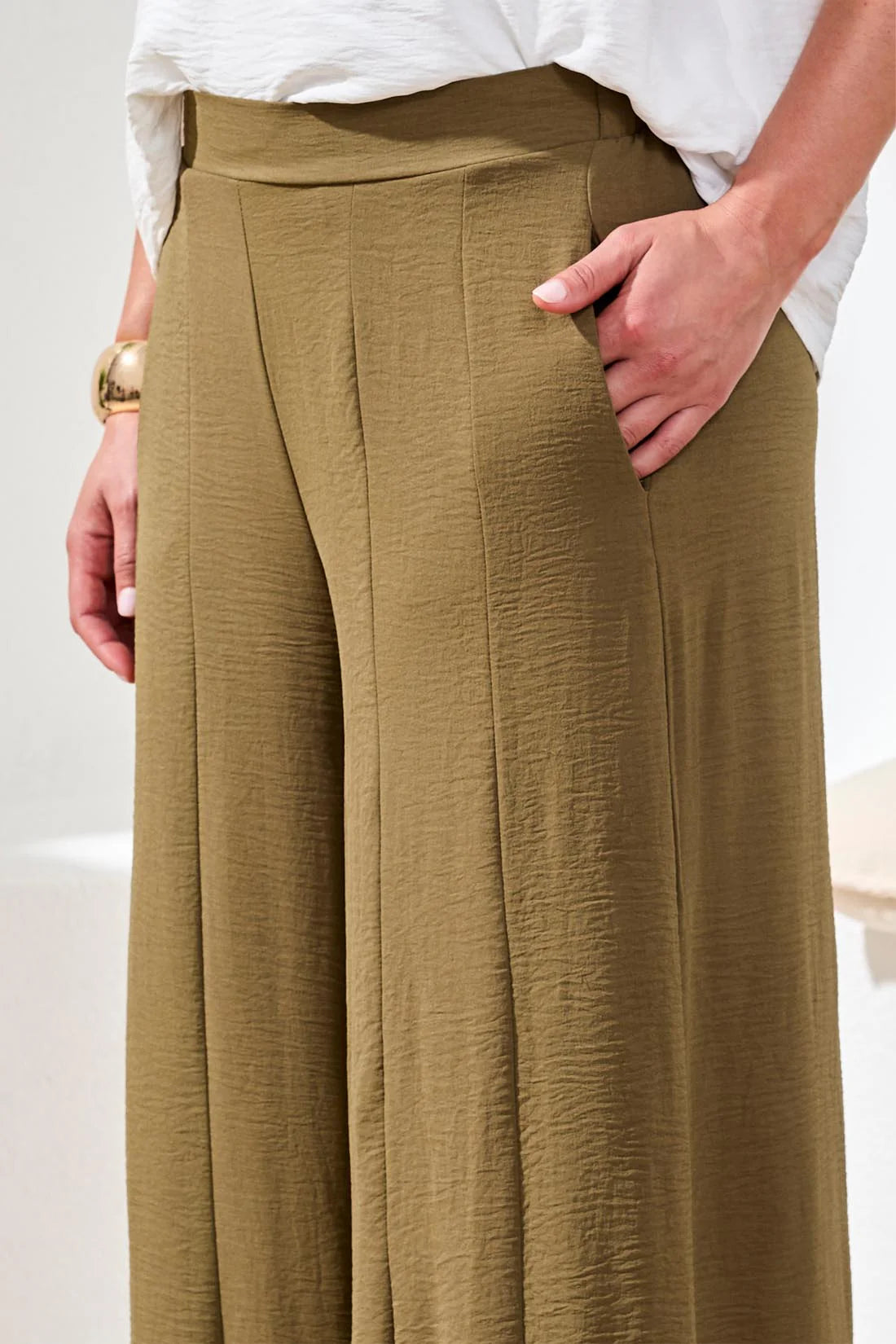 Textured Palazzo Pant