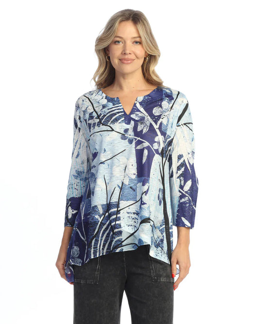 Hana Contrast Chiffon Tunic
