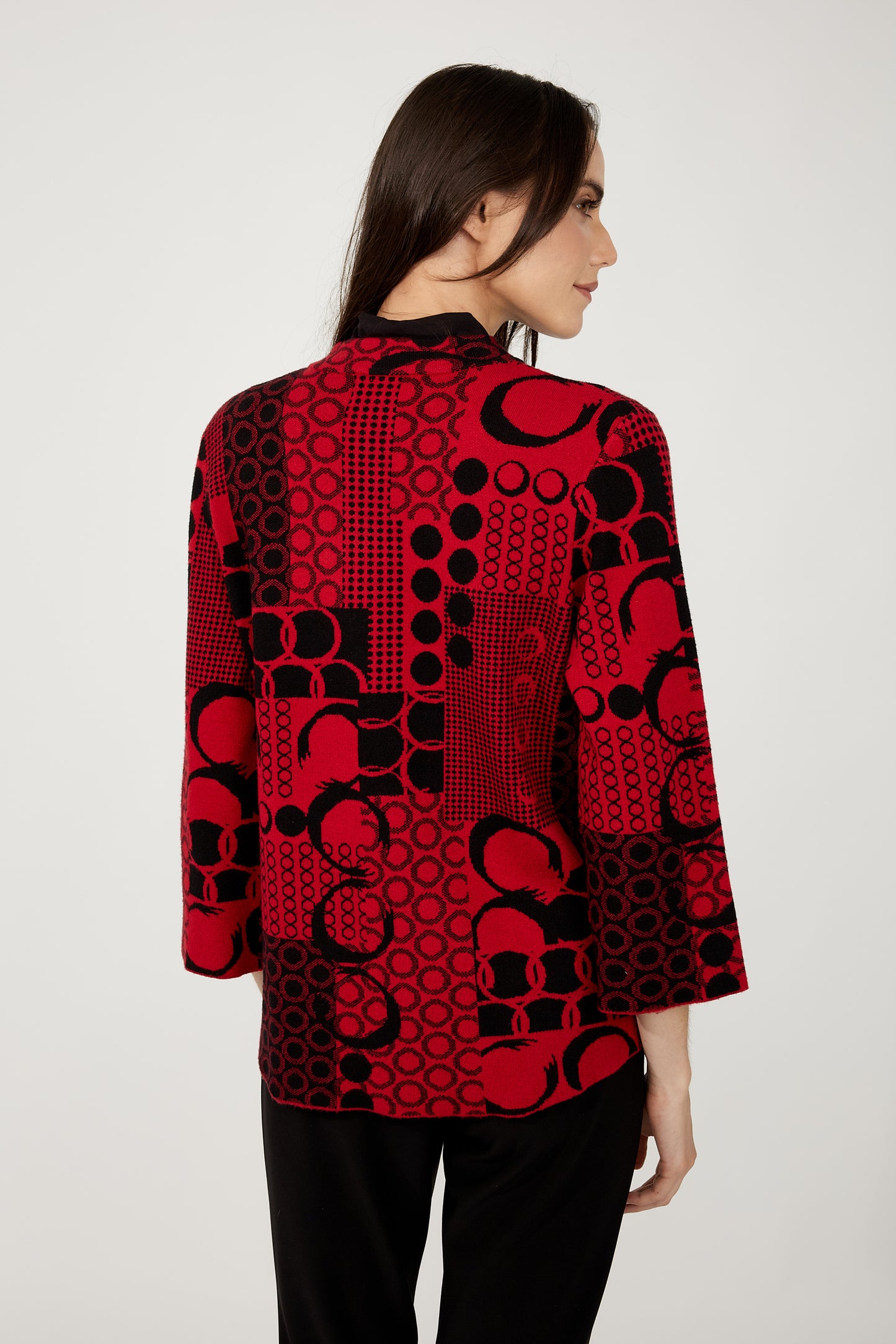 Geo Circles Knit Blazer