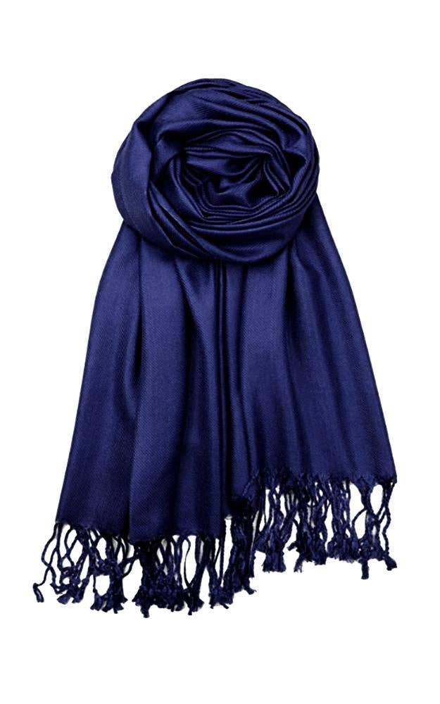 Navy Pashmina Shawl