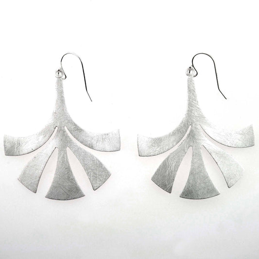 Cut Flared Drop Earrings