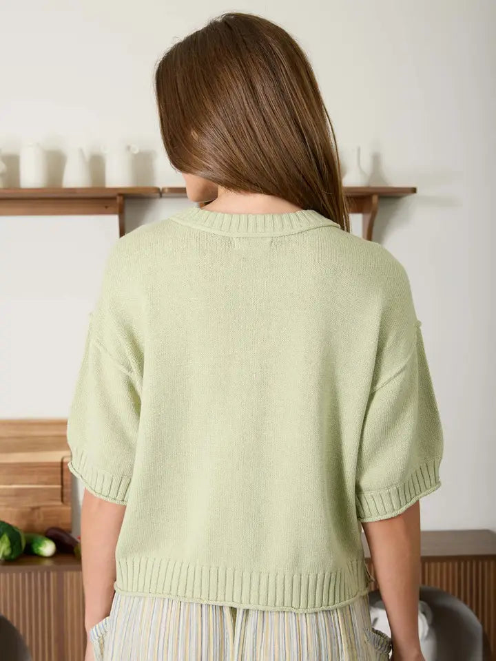 S/S Button Cardi