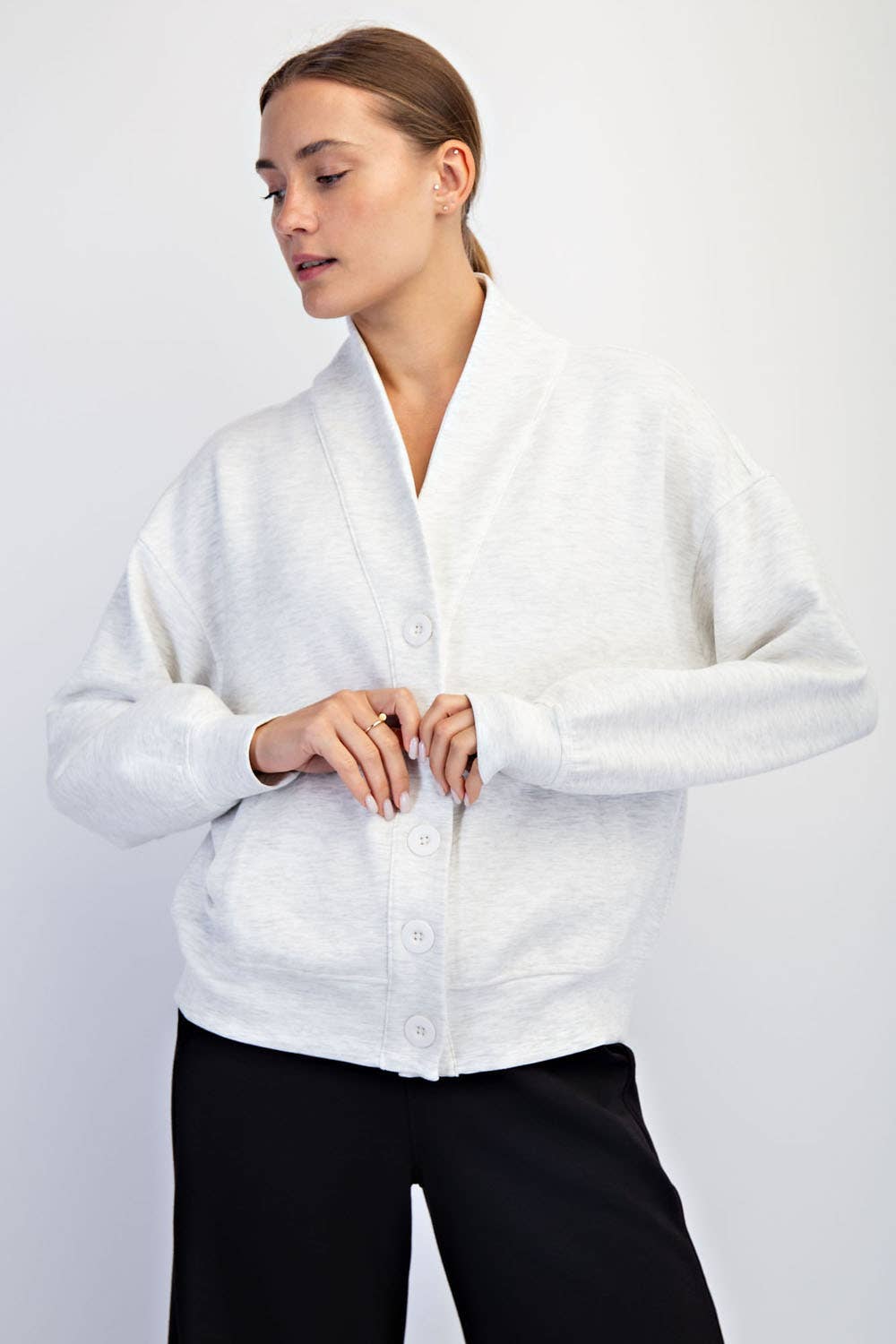 Luxe Scuba Cardigan