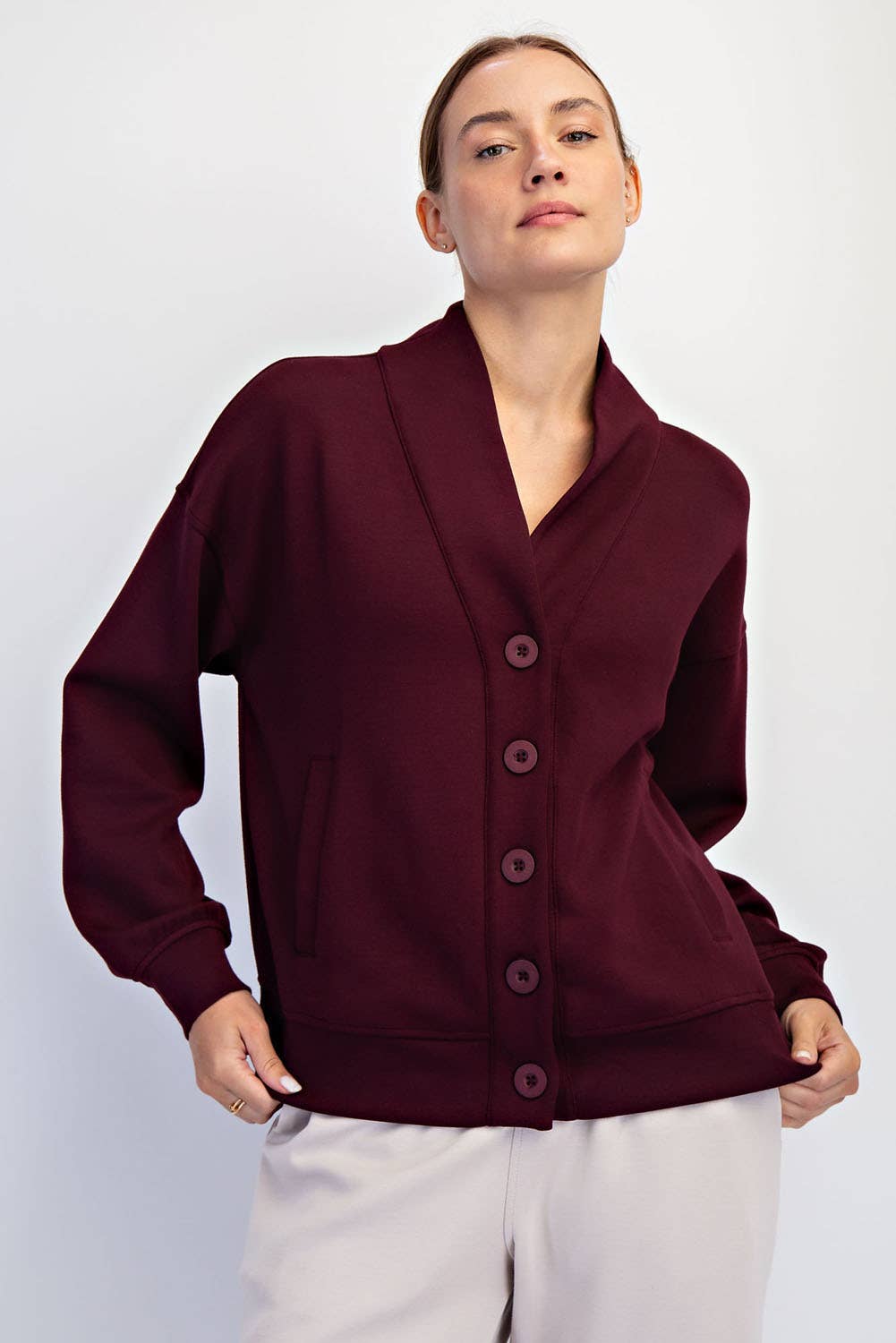 Luxe Scuba Cardigan