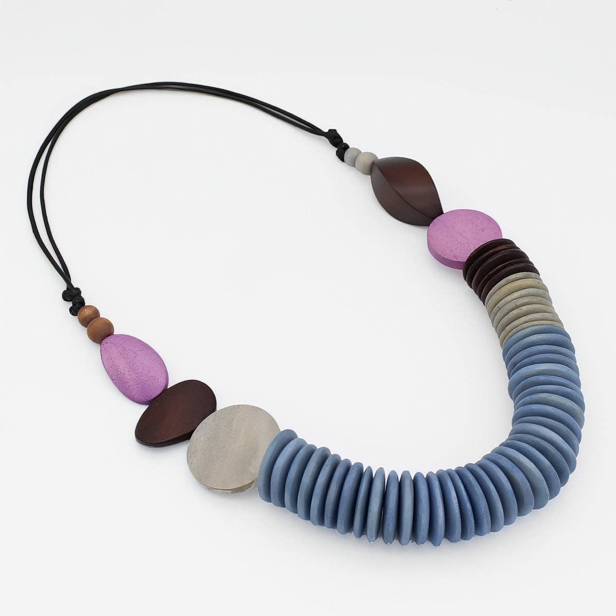 Pink and Blue Calista Statement Necklace
