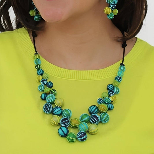 Green Pamela Berries Necklace