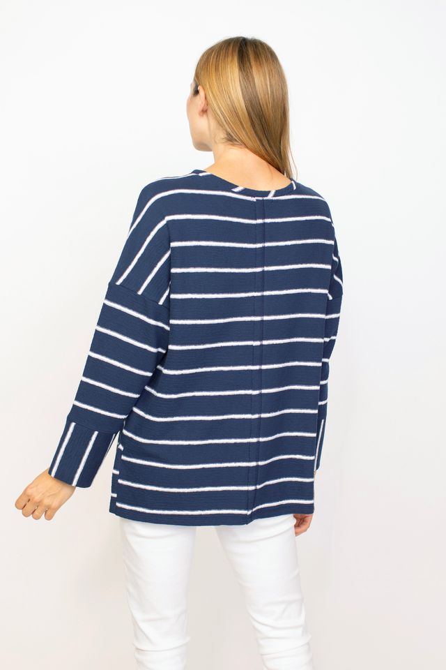 Striped Boxy Pullover