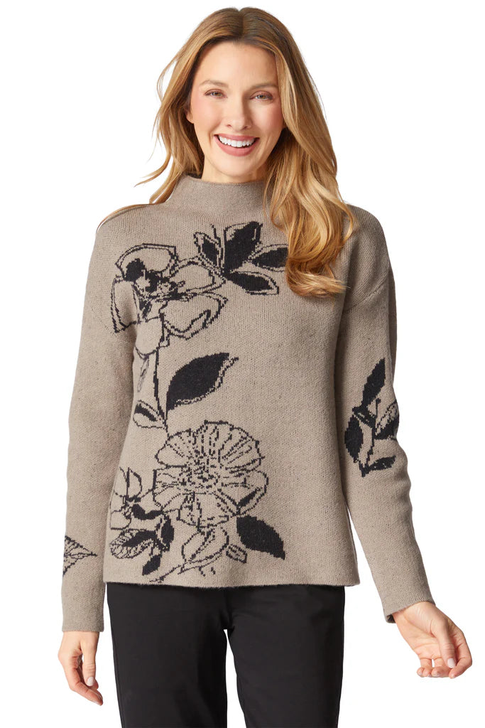 Floral Foliage Pullover