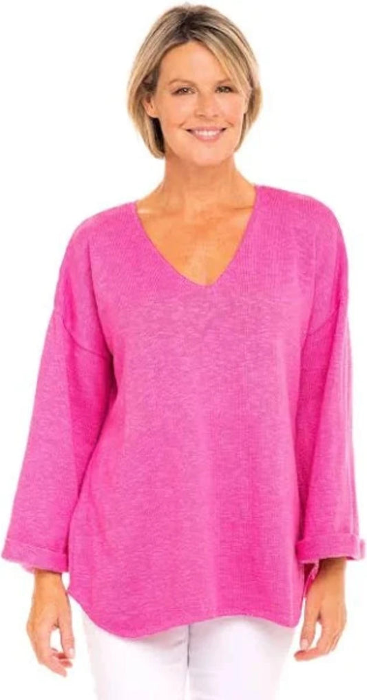 Avalin Rolled Sleeve Sweater