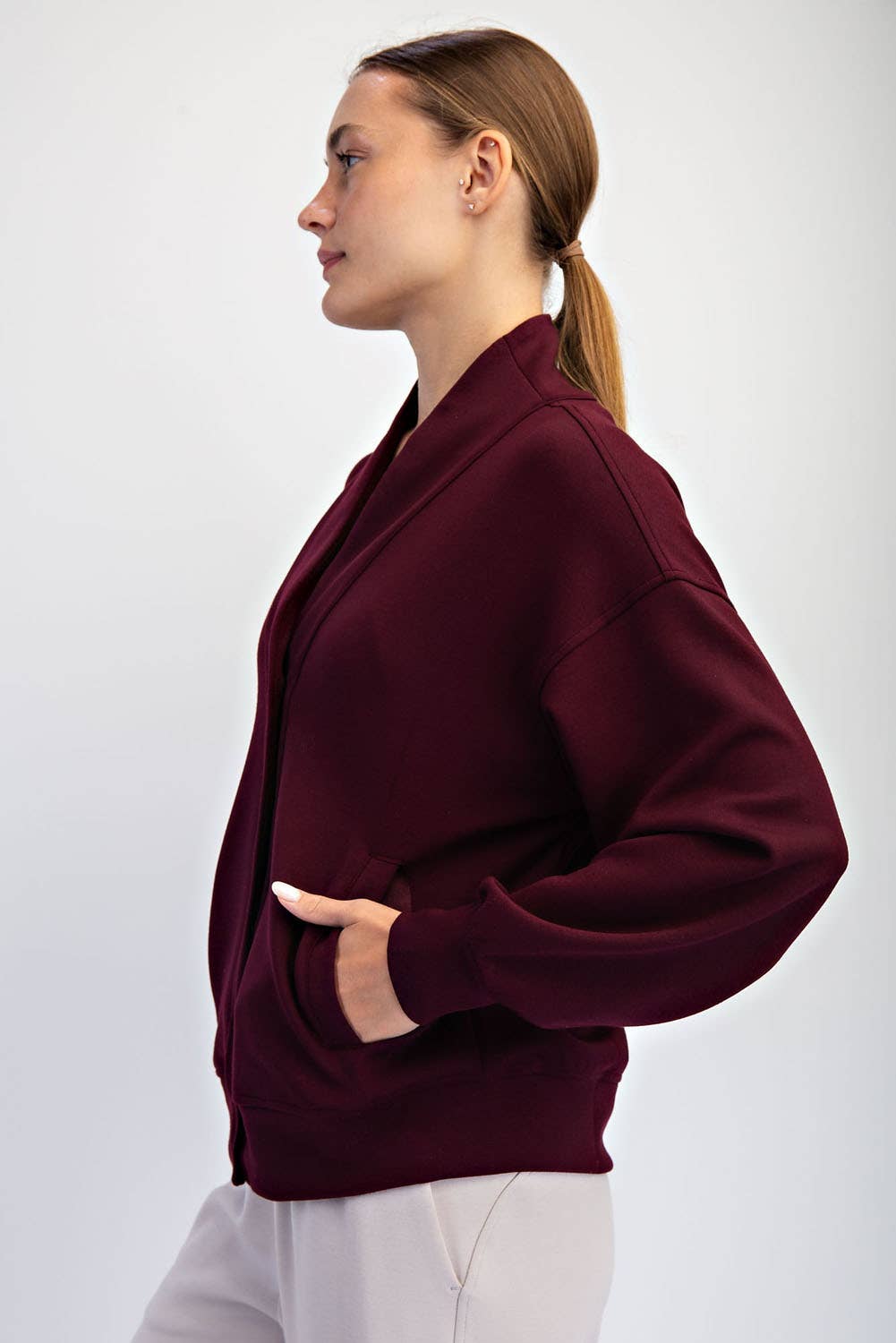 Luxe Scuba Cardigan