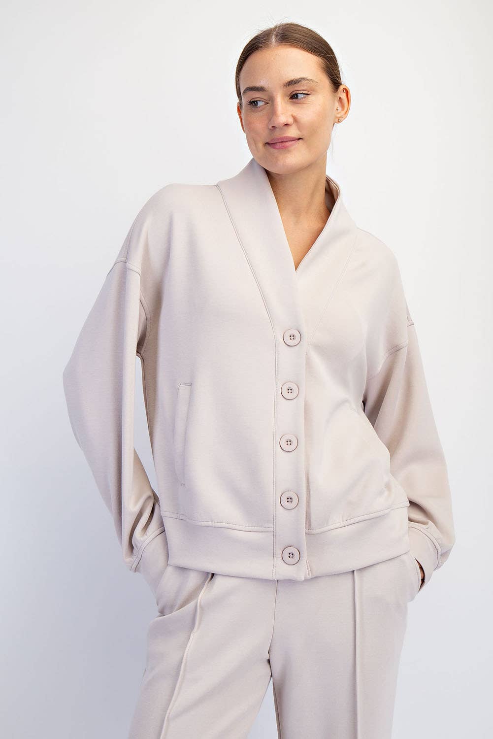Luxe Scuba Cardigan