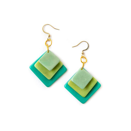 Organic Tagua Jewelry - Minerva Earrings
