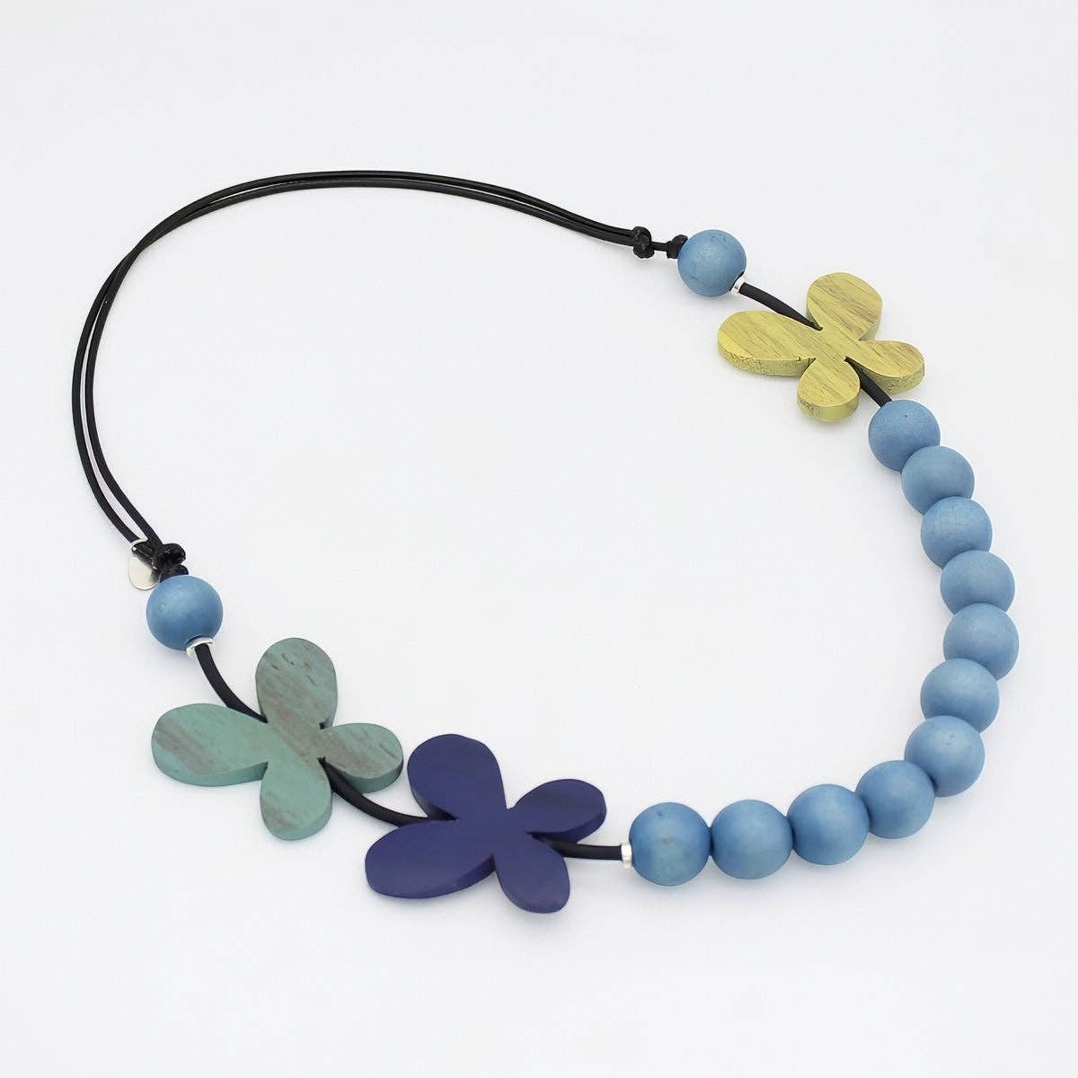 Blue Woodland Wings Necklace