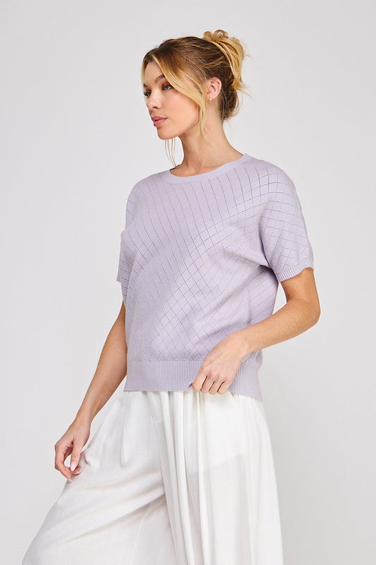 Short Sleeve Pointelle