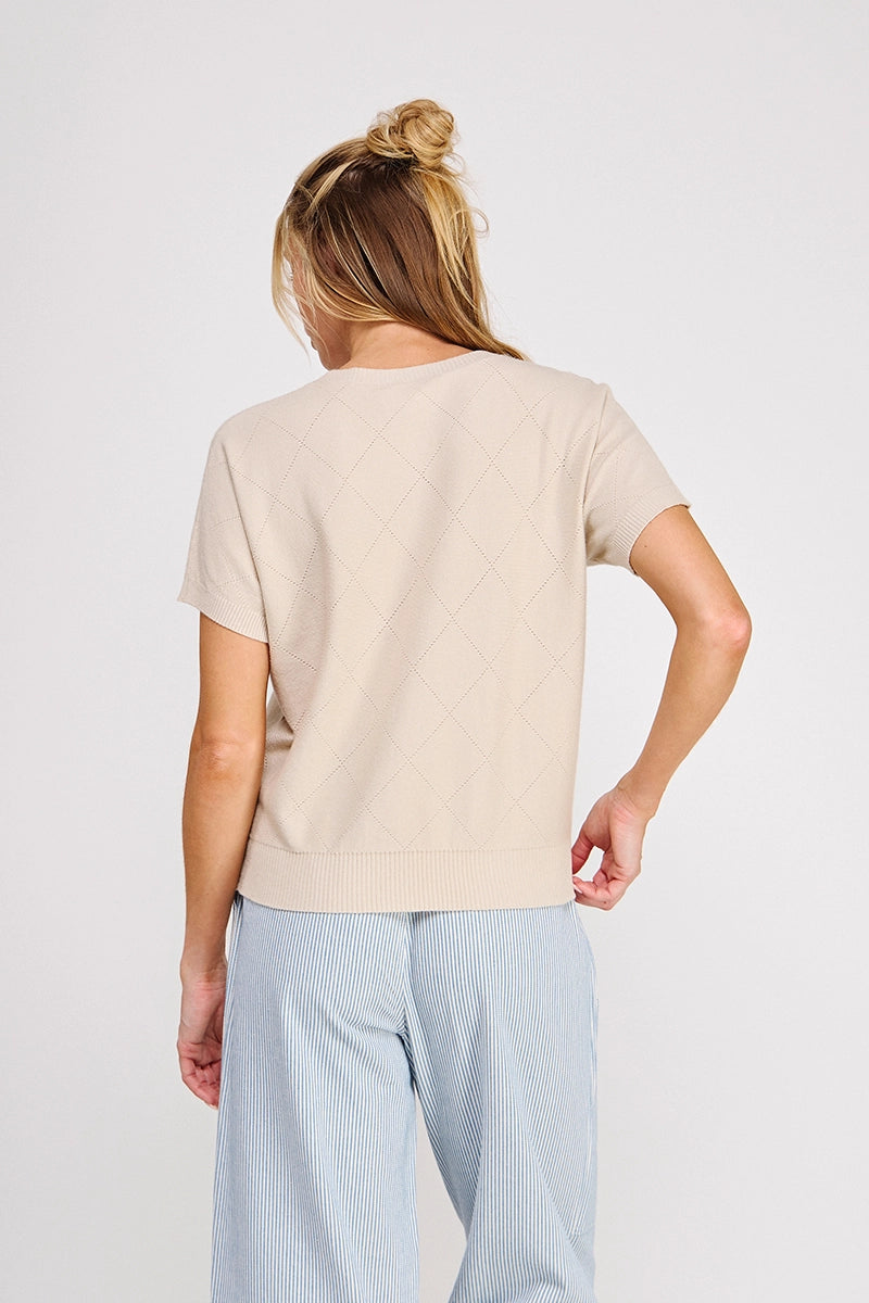 Soft SS Diamond Pointelle