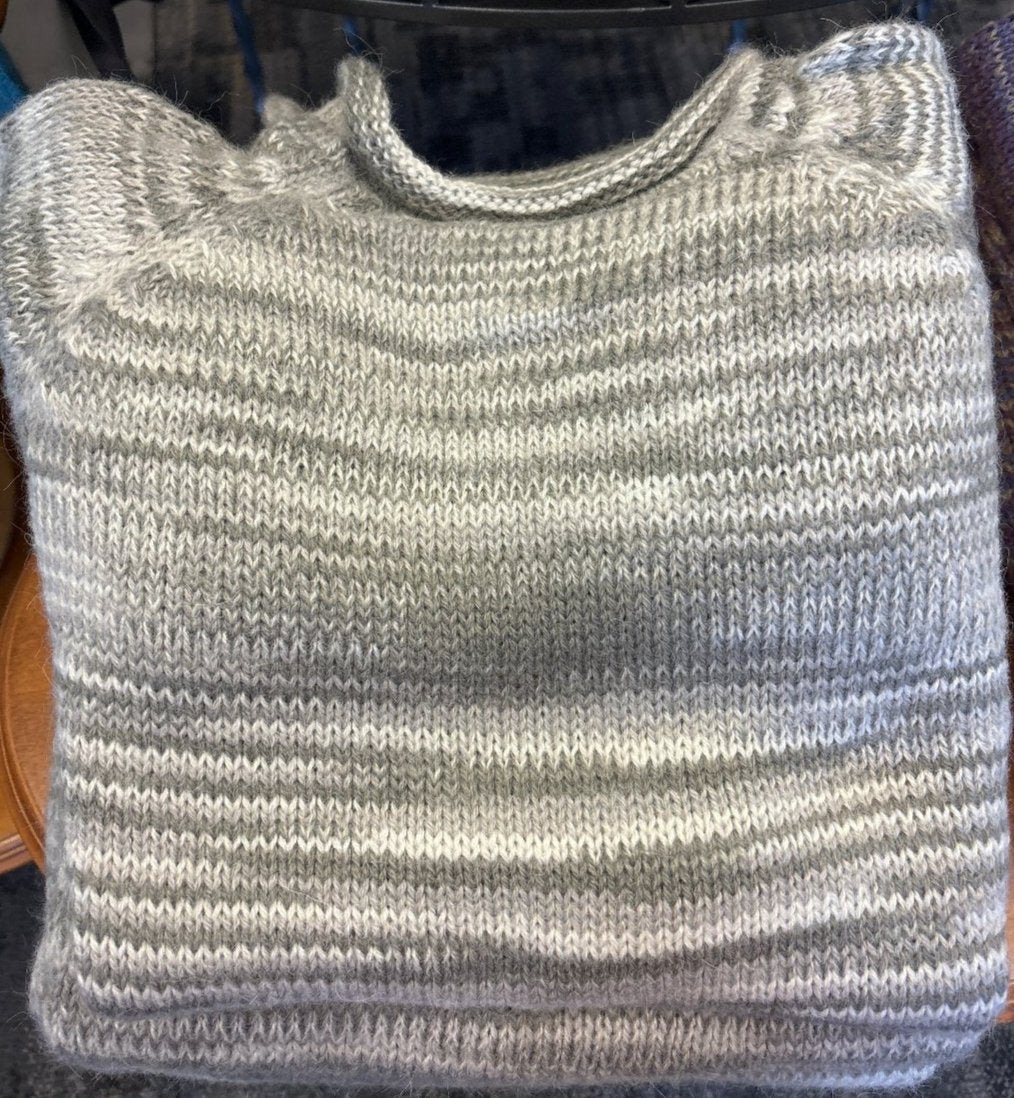 Alpaca Stripe Roll Neck