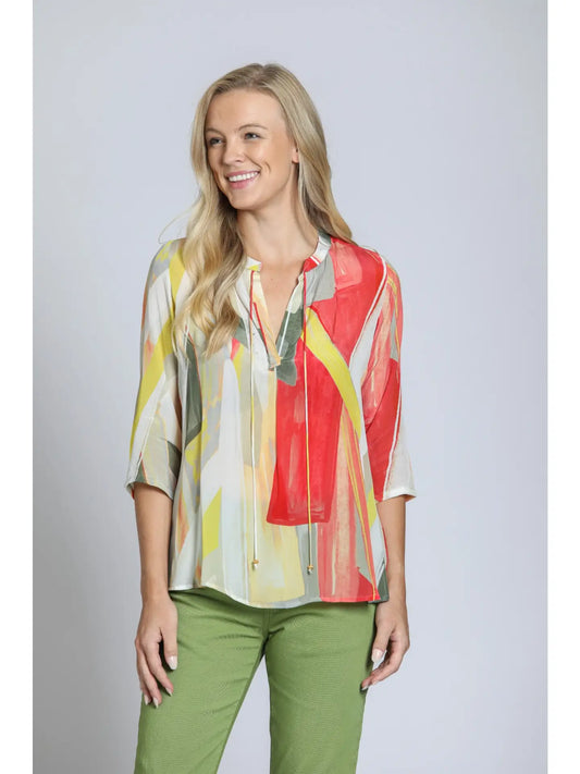 Citrus Tassel Blouse