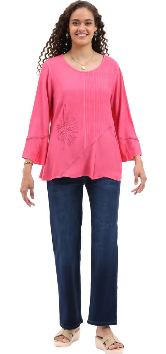 Birdie Embroidered Top