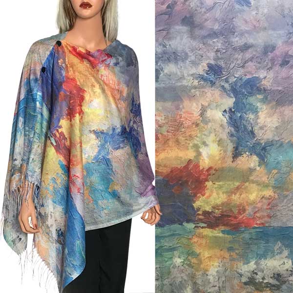 Cotton Masterpiece Button Shawls
