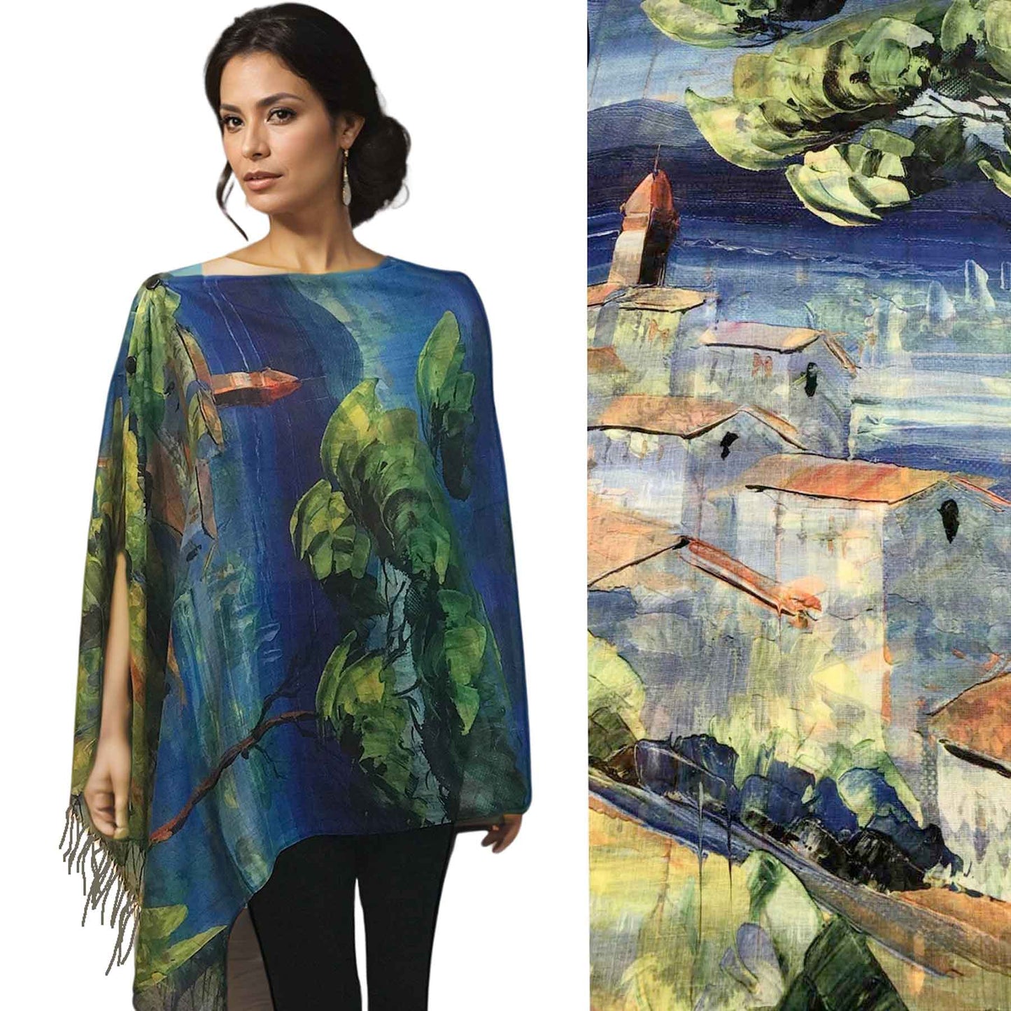 Cotton Masterpiece Button Shawls