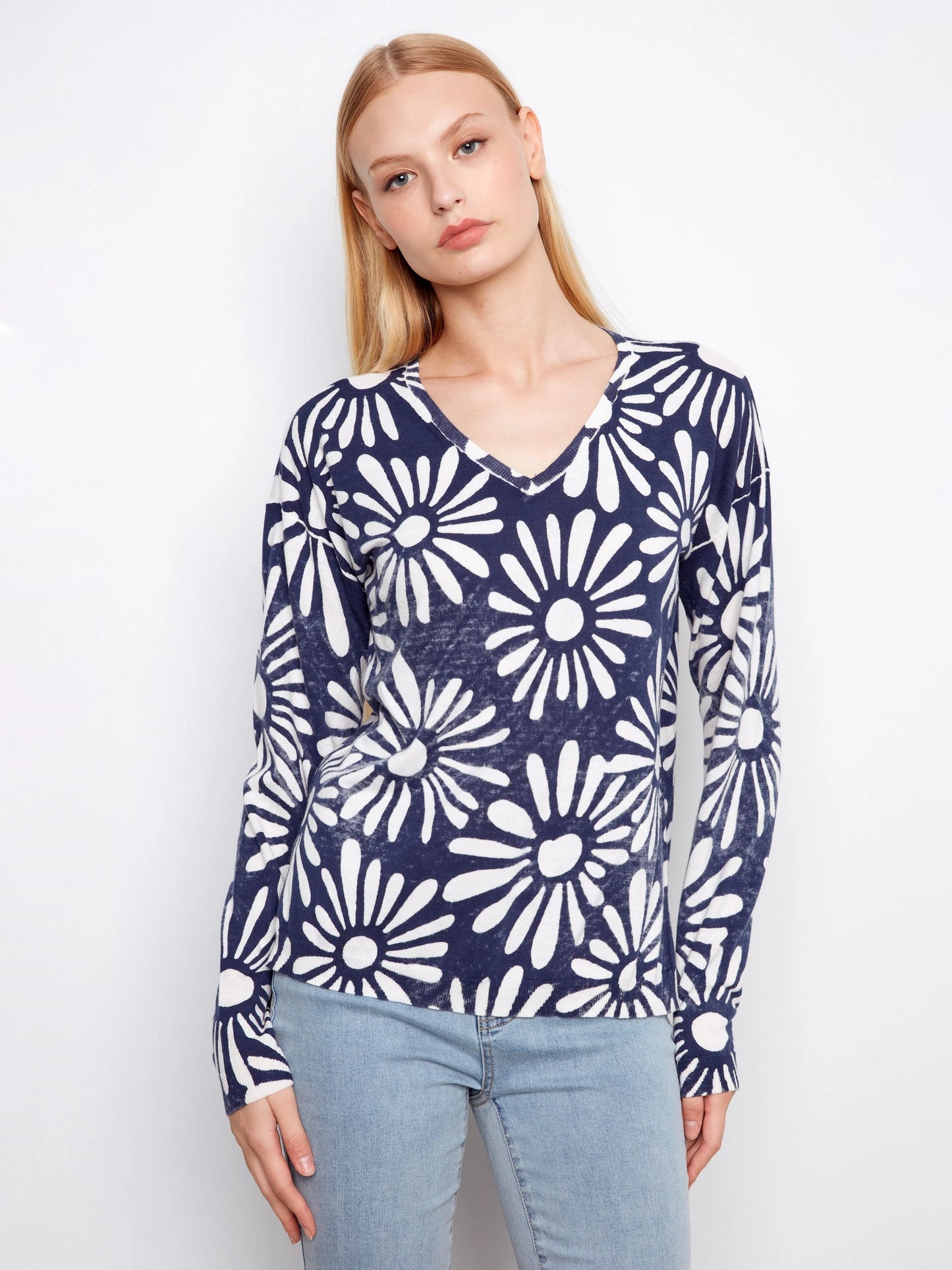 Reversible Printed Sweater