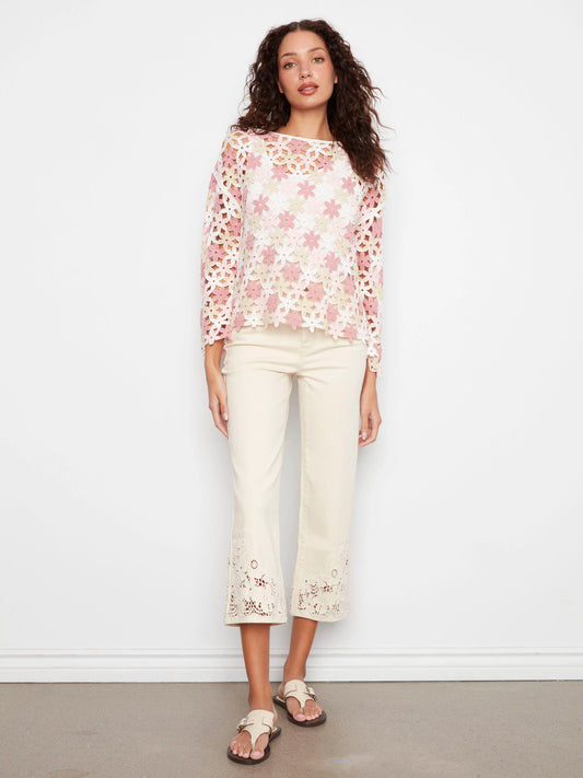 Carnation Crochet Topper