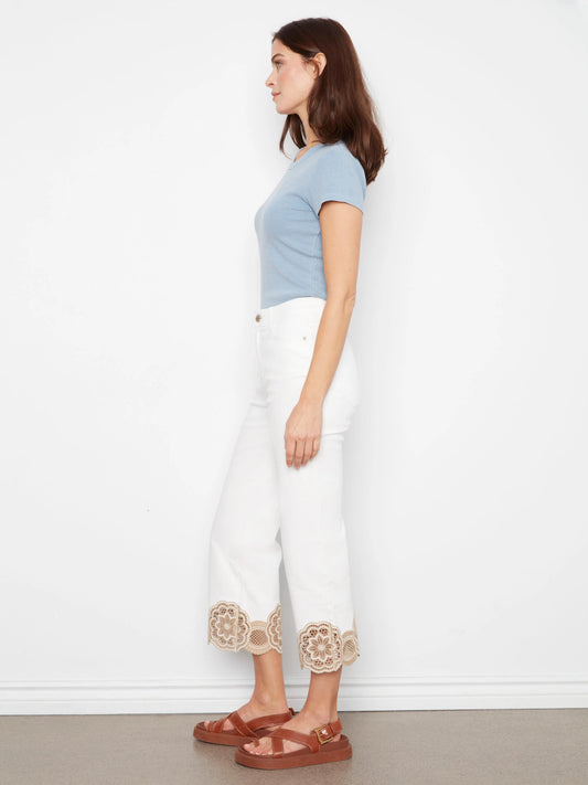 Laser Cut Lace Jean