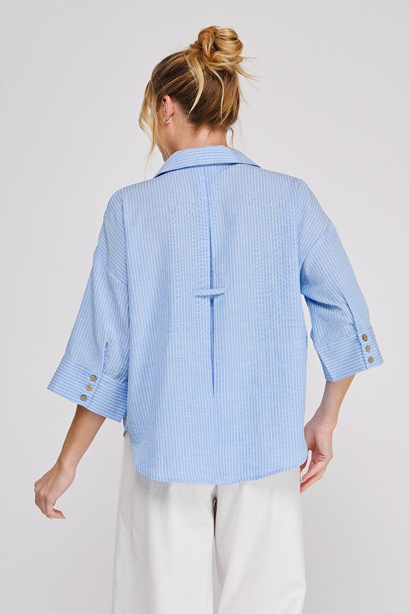 Textured Striped Shirt