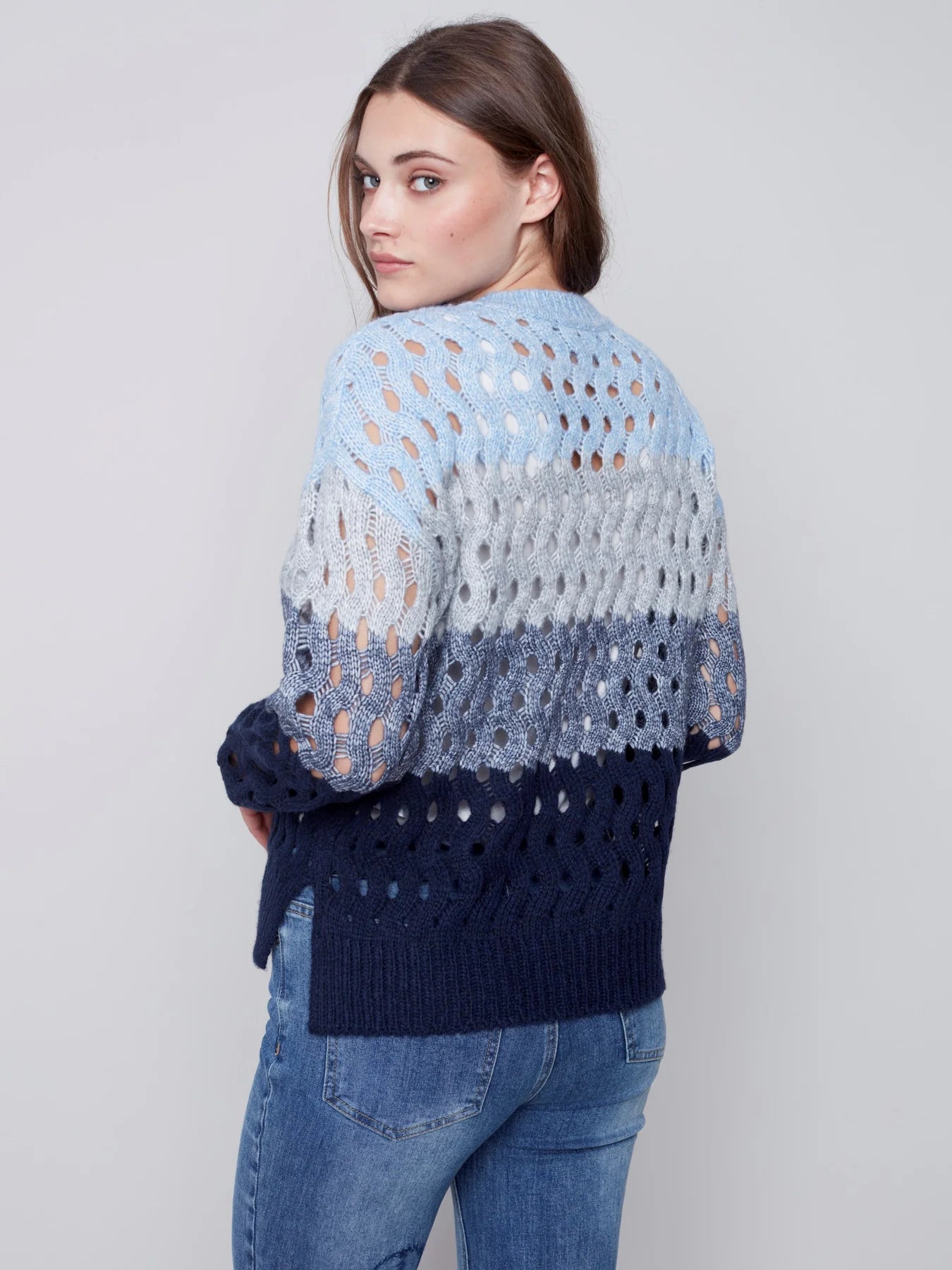 Open Knit Plush Sweater