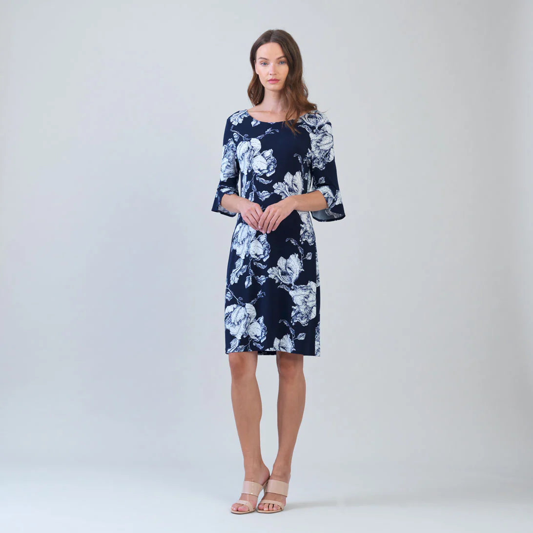 Peony Print Dress