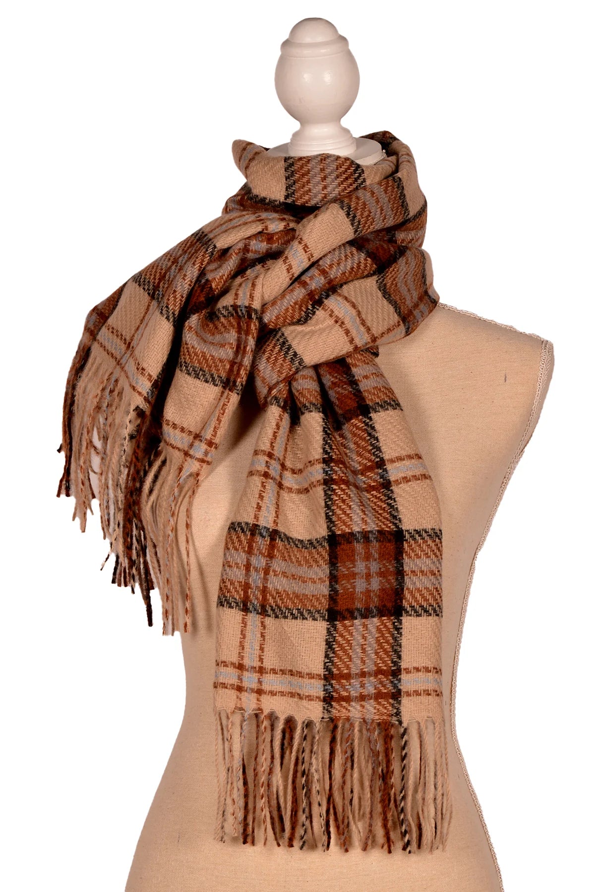 Check Print Scarf