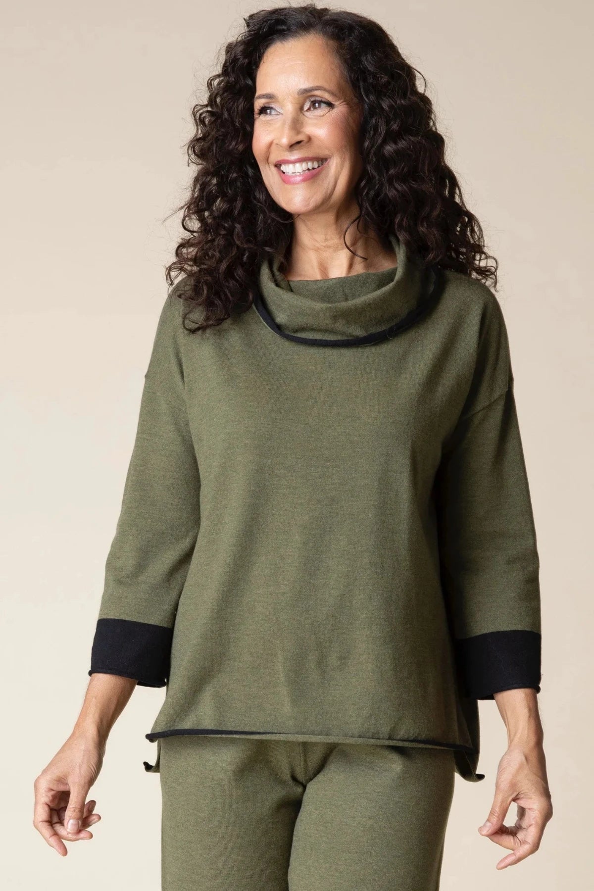 Tipped Cowl Pullover