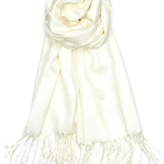 Ivory Pashmina Shawl