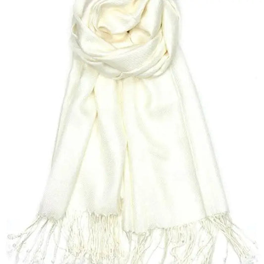 Ivory Pashmina Shawl