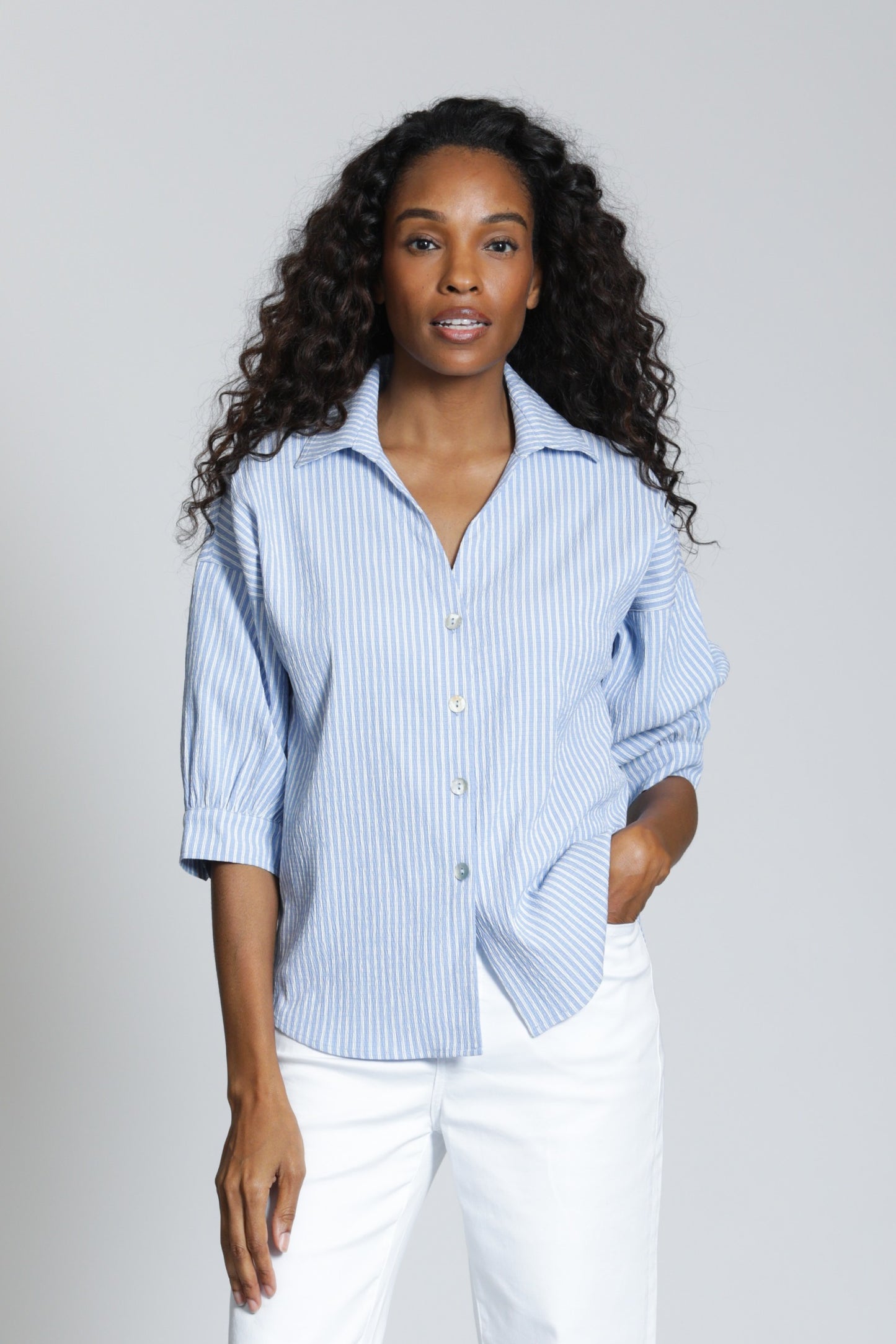 Stripe Button-up Shirt